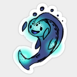 Smiling Glowing Fish :: Sea Creatures Sticker